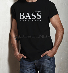 LOUD SOUND "Huge bass" черная XXL футболка